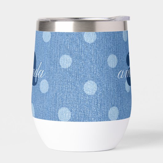 Denim Washed Polka Dot (Links)