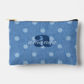 Denim Washed Polka Dot Etui (Voorkant)