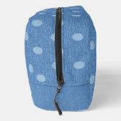 Denim Washed Polka Dot Toilettasje (Rechts)