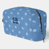 Denim Washed Polka Dot Toilettasje (Rechterhoek)