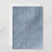 Denim Wedding Uitnodiging (Achterkant)