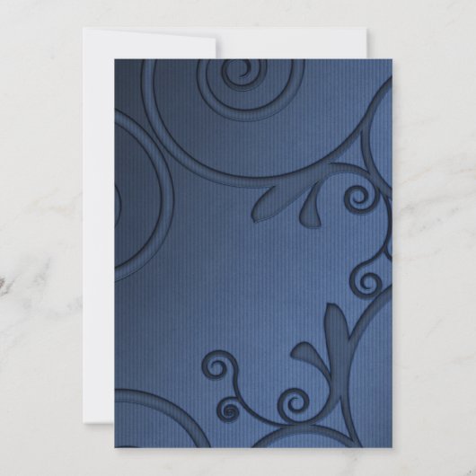 Denim Wedding Uitnodiging (Achterkant)