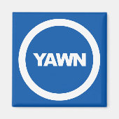 Denim Yawn Brand Dorm Fridge Magneet (Voorkant)