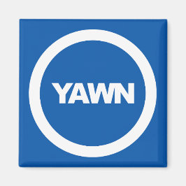 Denim Yawn Brand Dorm Fridge Magneet