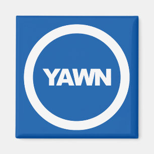 Denim Yawn Brand Dorm Fridge Magneet