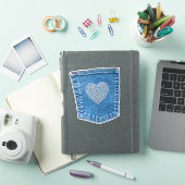 Denim Zak Diamant Hart Bedazzled Country Sticker (iPad Cover)