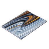 Denim Zipper Graphic Design Notebook Notitieboek (Linkerzijde)