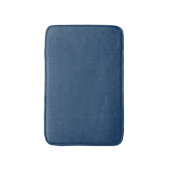 Denimblauw effen gestructureerd badmat (Voorkant Verticaal)
