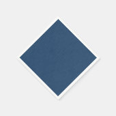 Denimblauw effen gestructureerd servet (Hoek)