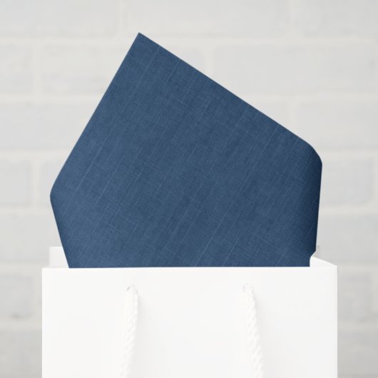 Denimblauw effen gestructureerd tissuepapier (Cadeauzakje)