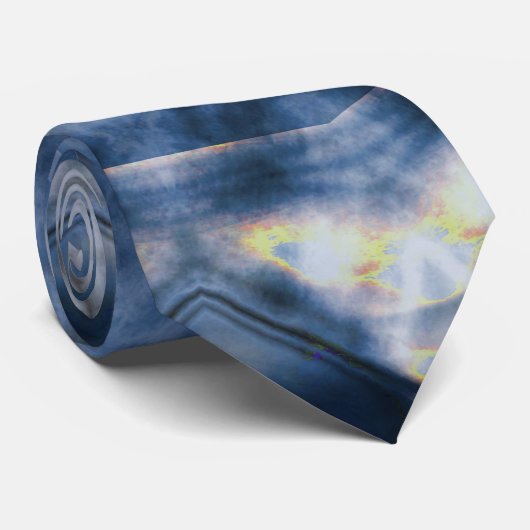 denimblauw stropdas (Opgerold)