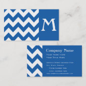 Deniml Bold Chevron Monogram Visitekaartje (Voorkant / Achterkant)