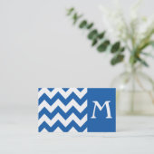 Deniml Bold Chevron Monogram Visitekaartje (Staand voorkant)