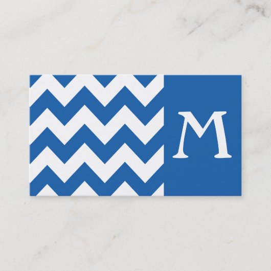 Deniml Bold Chevron Monogram Visitekaartje (Voorkant)