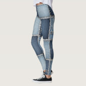 Denimplekken Leggings (Links)