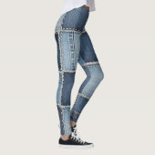 Denimplekken Leggings (Rechts)