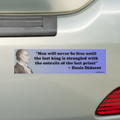 Denis Diderot Bumpersticker (Op auto)