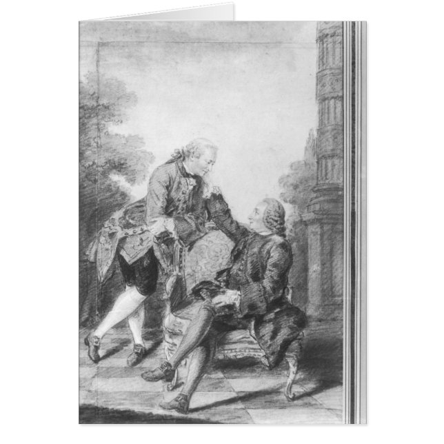 Denis Diderot en Melchior, baron de Grimm (Voorkant)