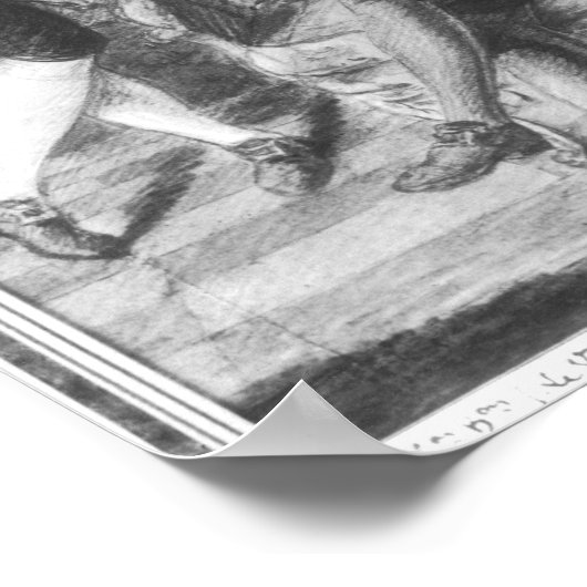 Denis Diderot en Melchior, baron de Grimm Poster (Hoek)