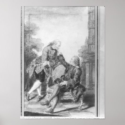 Denis Diderot en Melchior, baron de Grimm Poster (Voorkant)