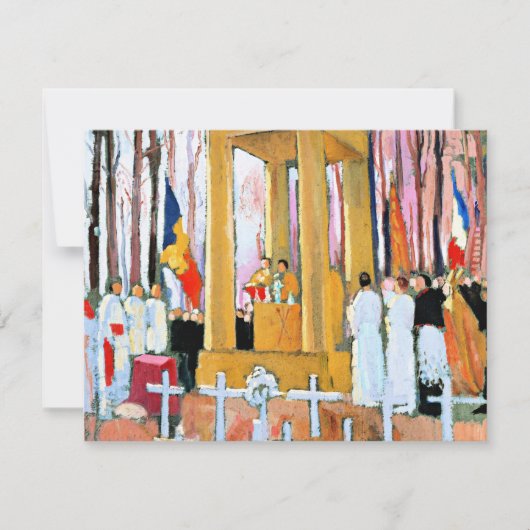 Denis - Massa voor Tomb van Ernest Psichari Kaart (Voorkant)