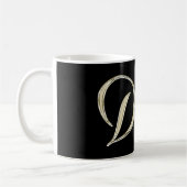 Denis Name whitegold Tasse Teetasse Kaffeetasse Koffiemok (Links)