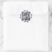 Denis QR Code Gepersonaliseerde NAAM Sticker (Tas)
