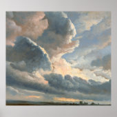 Denis' Study of Clouds met een Sunset nabij Rome Poster (Voorkant)