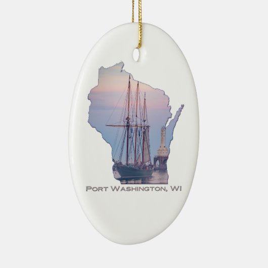 Denis Sullivan Fog Sail Keramisch Ornament (Rechts)