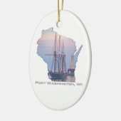 Denis Sullivan Fog Sail Keramisch Ornament (Links)