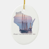 Denis Sullivan Fog Sail Keramisch Ornament (Voorkant)