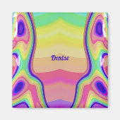 DENISE ~ Abstract patroon ~ Multicolored ~ Magneet (Voorkant)