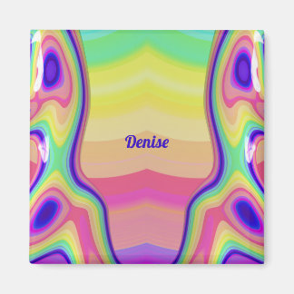 DENISE ~ Abstract patroon ~ Multicolored ~ Magneet