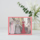 Denise, Art Deco Lady van 1934 Briefkaart (Staand voorkant)