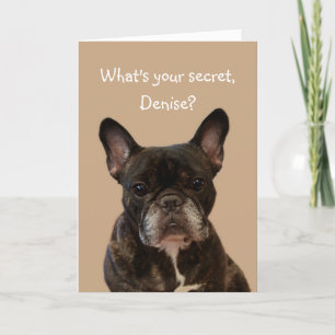 Denise French Bulldog Happy Birthday Kaart
