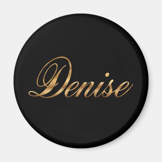 Denise gold Design Lettering Magnet (Voorkant)
