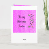 Denise, Happy Birthday, Australian Theme Card Kaart (Achterkant)