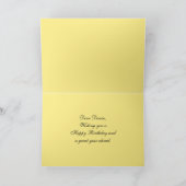 Denise Happy Birthday Red, Yellow and White Rose Kaart (Binnen)