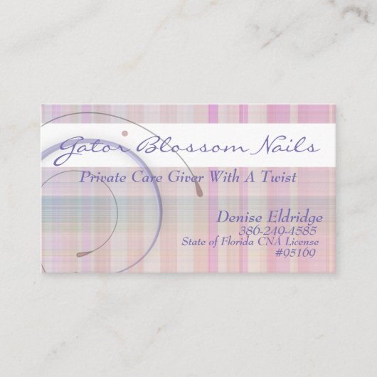 Denise Nail Art Visitekaartjes (Voorkant)