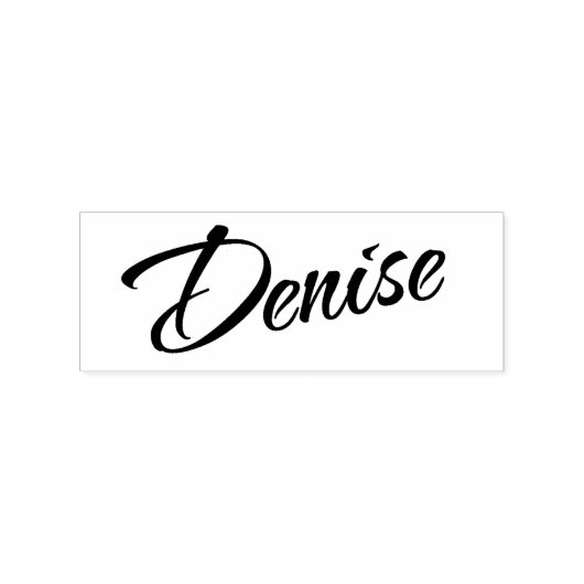 Denise name decorative cursive font lettering rubberstempel (Afrduk)