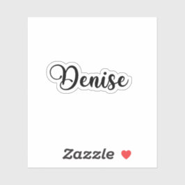 Denise Name - Handgeschreven kalligrafie Sticker