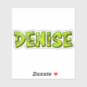 Denise Name Kiwi Design Aufkleber Sticker (Vel)
