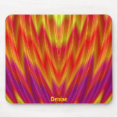 DENISE ~ Rood, geel en Paars Muismat (Voorkant)