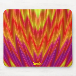 DENISE ~ Rood, geel en Paars Muismat