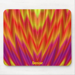 DENISE ~ Rood, geel en Paars Muismat