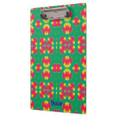 DENISE ~ Roze, rood, geel en groen ontwerp Klembord (Links)