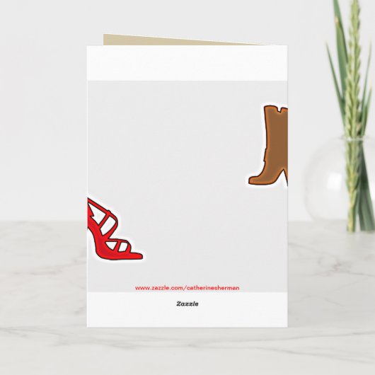 Denise Shoes Happy Birthday Card Kaart (Achterkant)