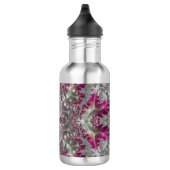 DENISE ~ SILVER BUBBLES GLOSSY! ~ Roze zilver 3D Waterfles (Rechts)