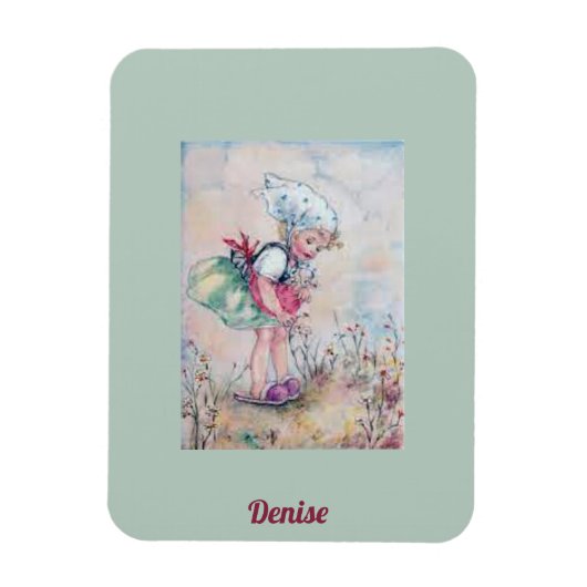 DENISE ~ SWEET GIRL  ~ Erna Maison ~ Magneet (Verticaal)