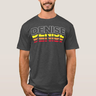 Denise voornaam grappige vintage zonsondergang Den T-shirt